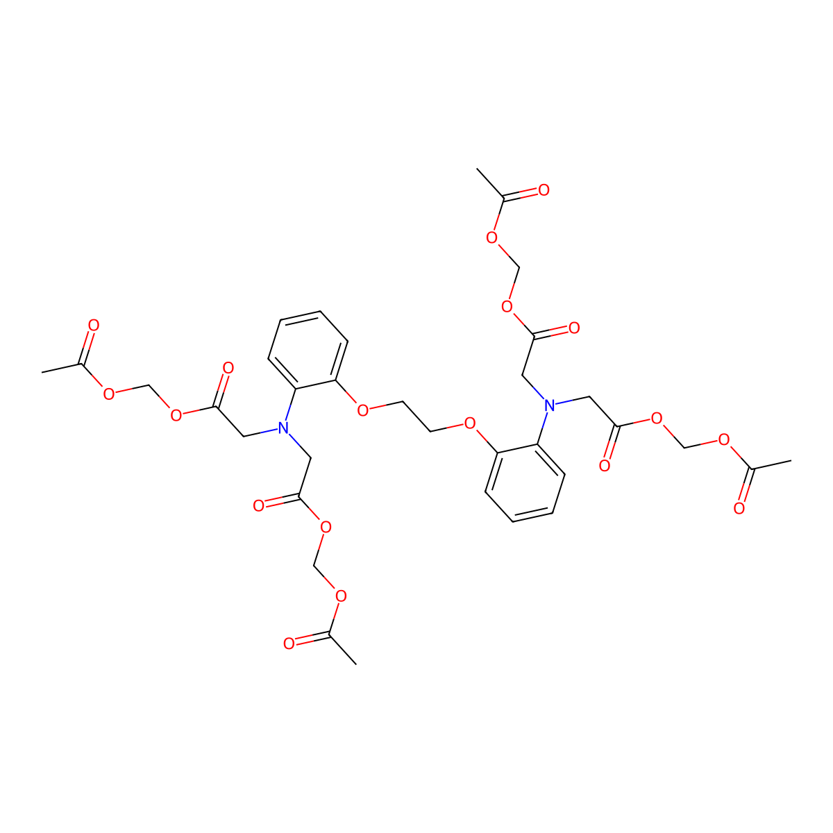 Bapta-AM molecular structure, CAS 126150-97-8