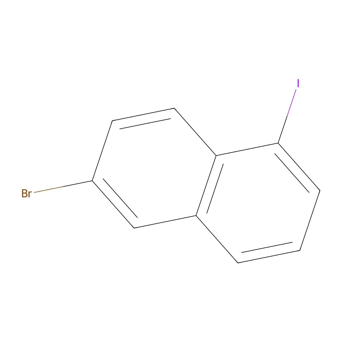 6-Bromo-1-iodonaphthalene molecular structure, CAS 1261510-93-3