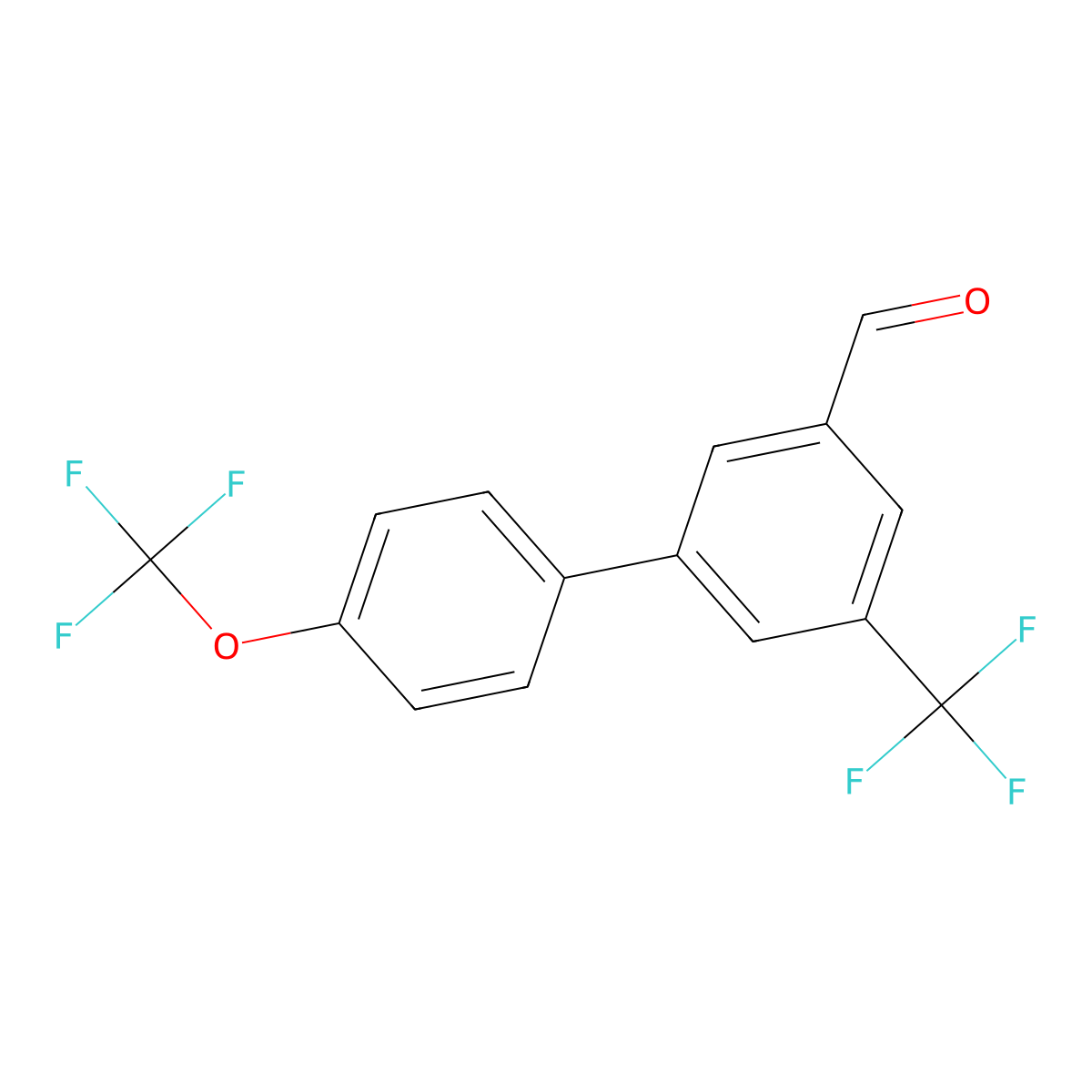 4'-(Trifluoromethoxy)-5-(trifluoromethyl)biphenyl-3-carboxaldehyde molecular structure, CAS 1261523-17-4