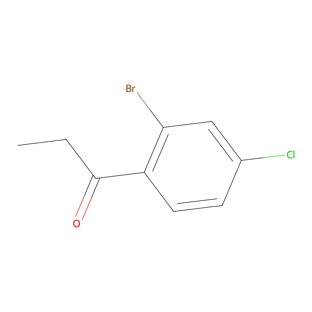 1-(2-Bromo-4-chlorophenyl)propan-1-one molecular structure, CAS 1261527-08-5