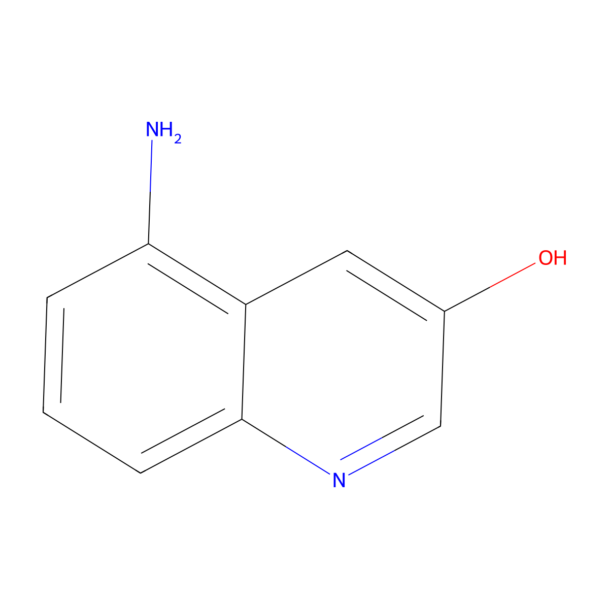 5-Aminoquinolin-3-ol molecular structure, CAS 1261529-03-6