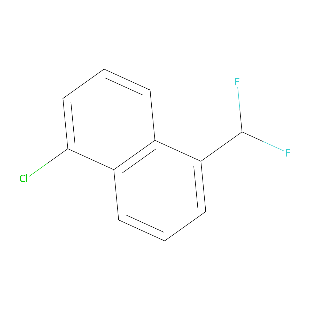 1-Chloro-5-(difluoromethyl)naphthalene molecular structure, CAS 1261530-43-1