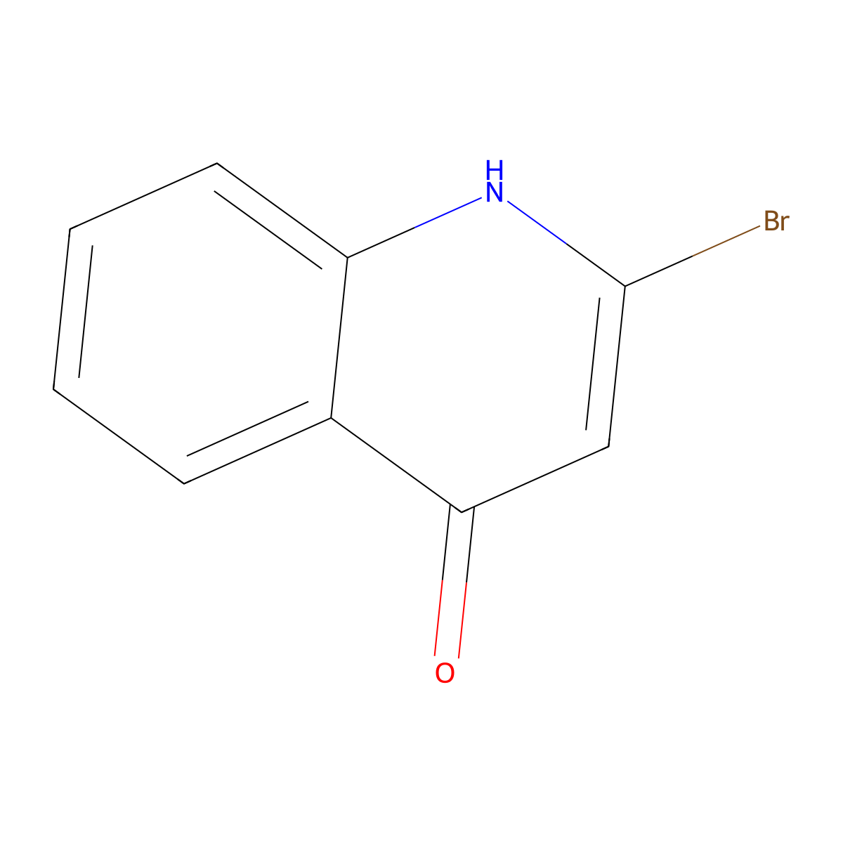 2-Bromoquinolin-4-ol molecular structure, CAS 1261530-52-2