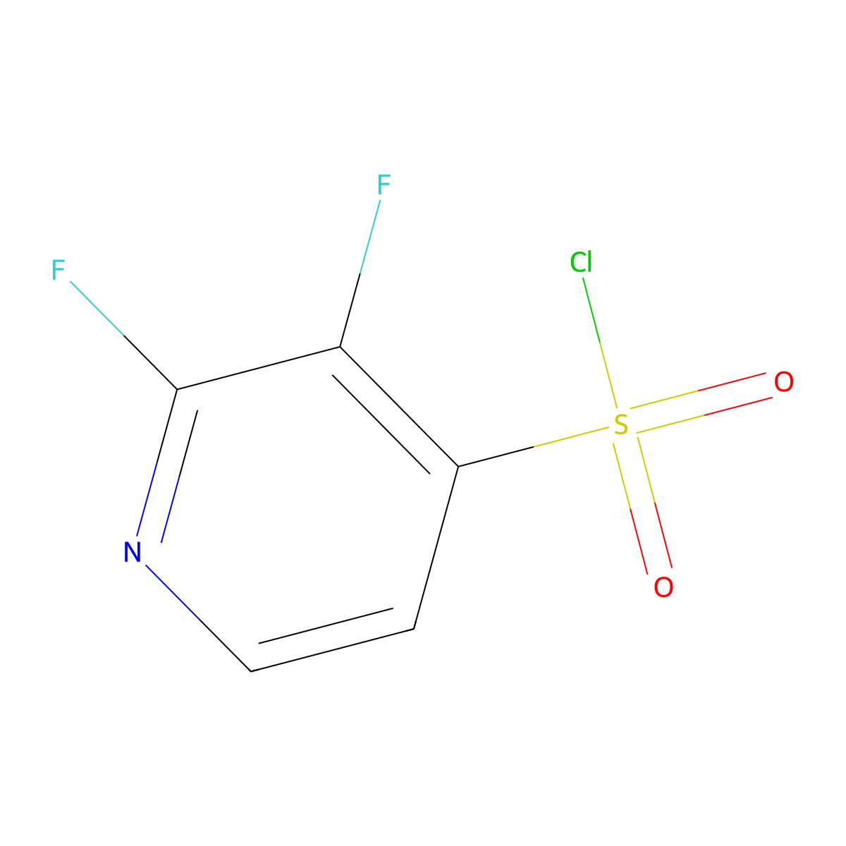 2,3-Difluoropyridine-4-sulfonyl chloride molecular structure, CAS 1261534-56-8