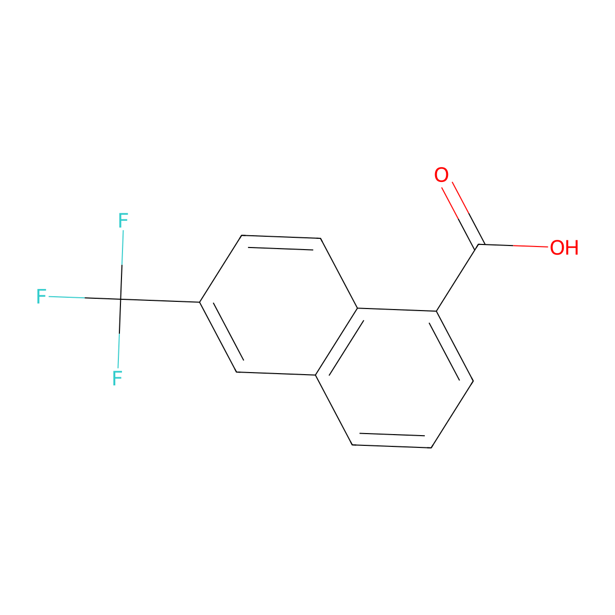 6-(Trifluoromethyl)-1-naphthoic acid molecular structure, CAS 1261534-88-6
