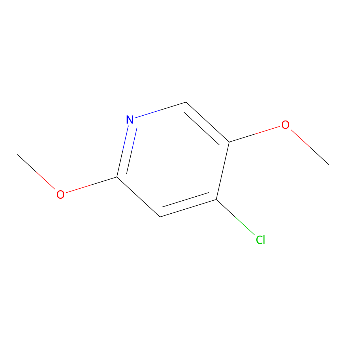 4-chloro-2,5-dimethoxy-Pyridine molecular structure, CAS 1261536-03-1