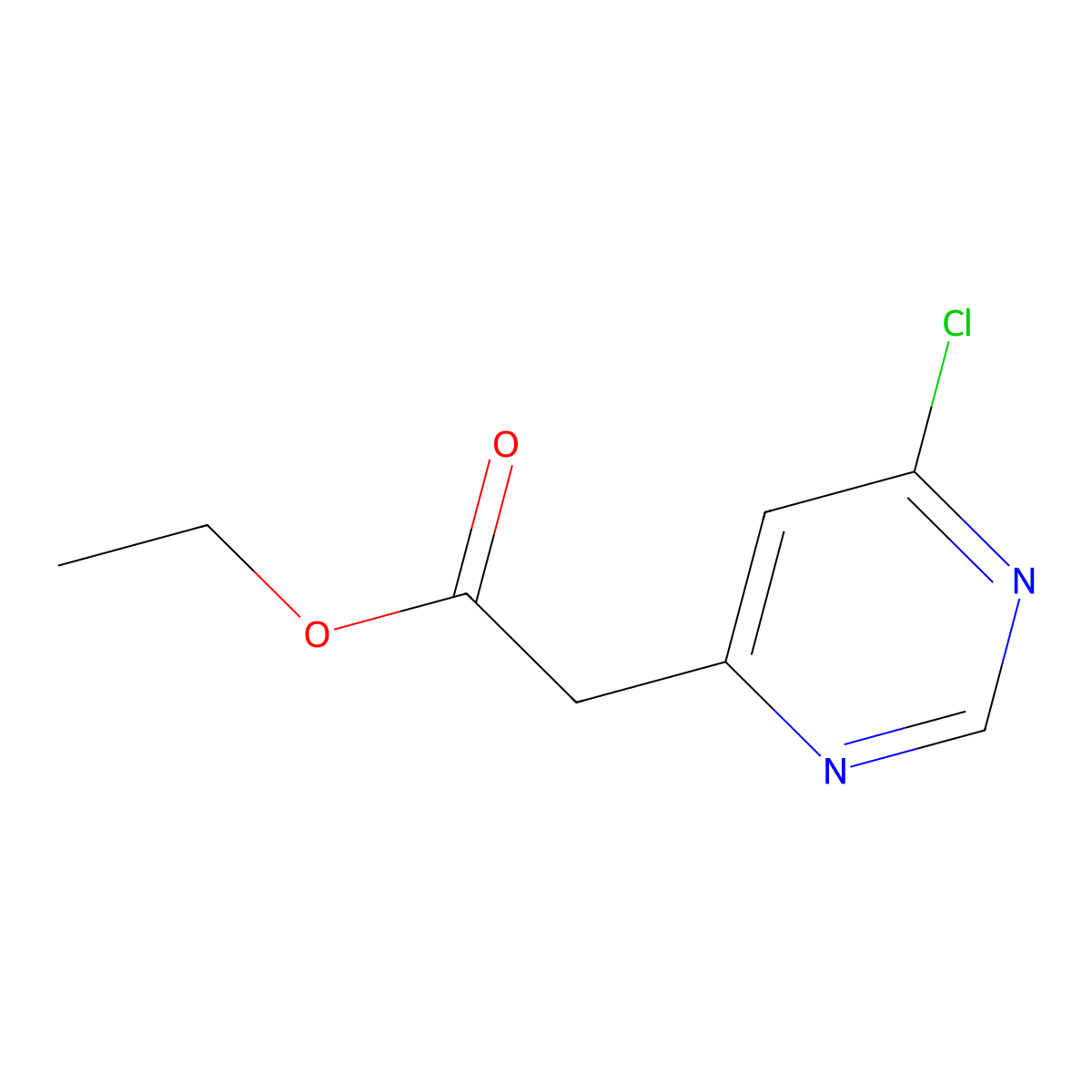 Ethyl 2-(6-Chloro-4-pyrimidinyl)acetate molecular structure, CAS 1261542-34-0