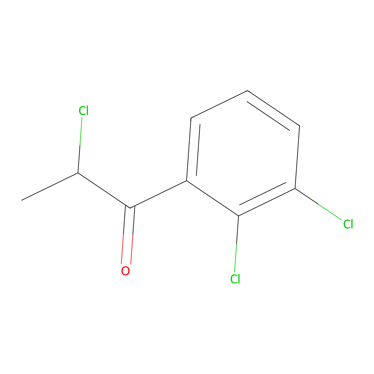 1-Propanone, 2-chloro-1-(2,3-dichlorophenyl)- molecular structure, CAS 1261553-86-9