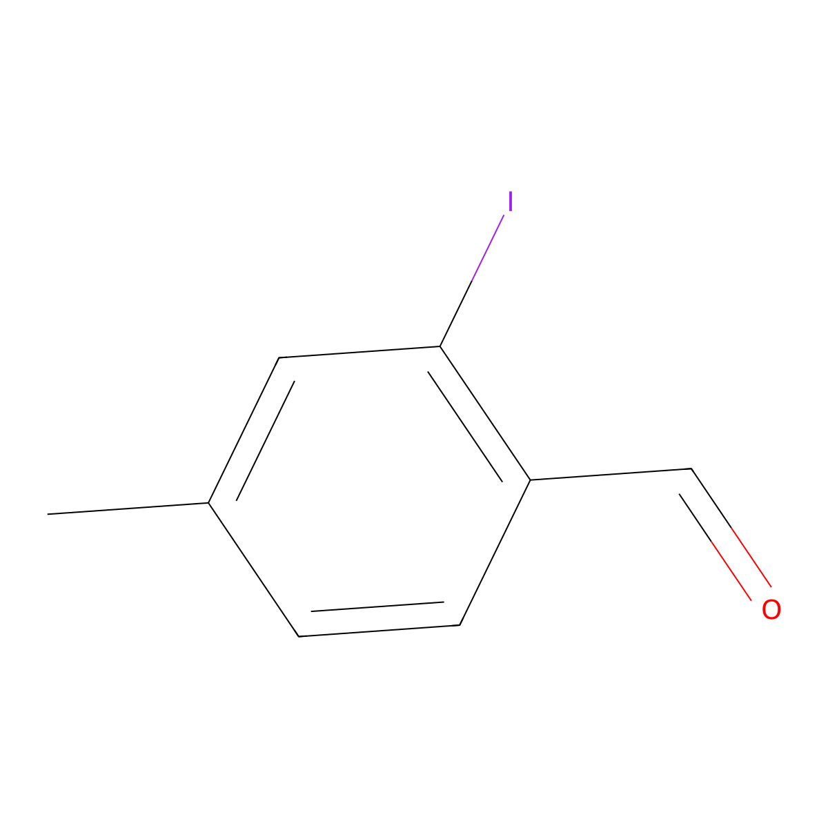 2-Iodo-4-methylbenzaldehyde molecular structure, CAS 126156-28-3