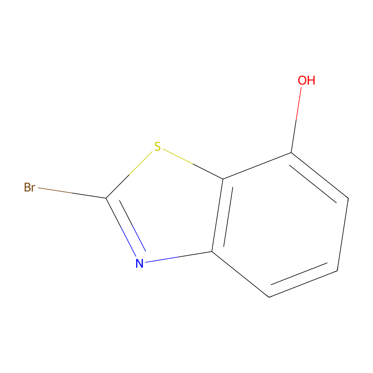 2-Bromobenzo[d]thiazol-7-ol molecular structure, CAS 1261561-64-1