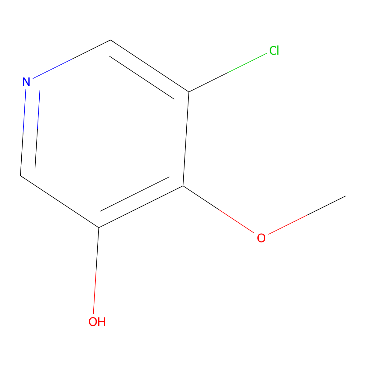 5-Chloro-4-methoxypyridin-3-ol molecular structure, CAS 1261562-45-1