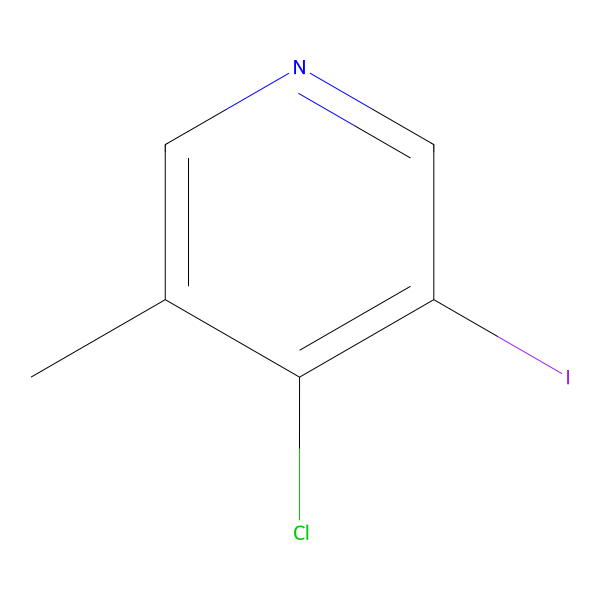 4-Chloro-3-iodo-5-methylpyridine molecular structure, CAS 1261562-62-2