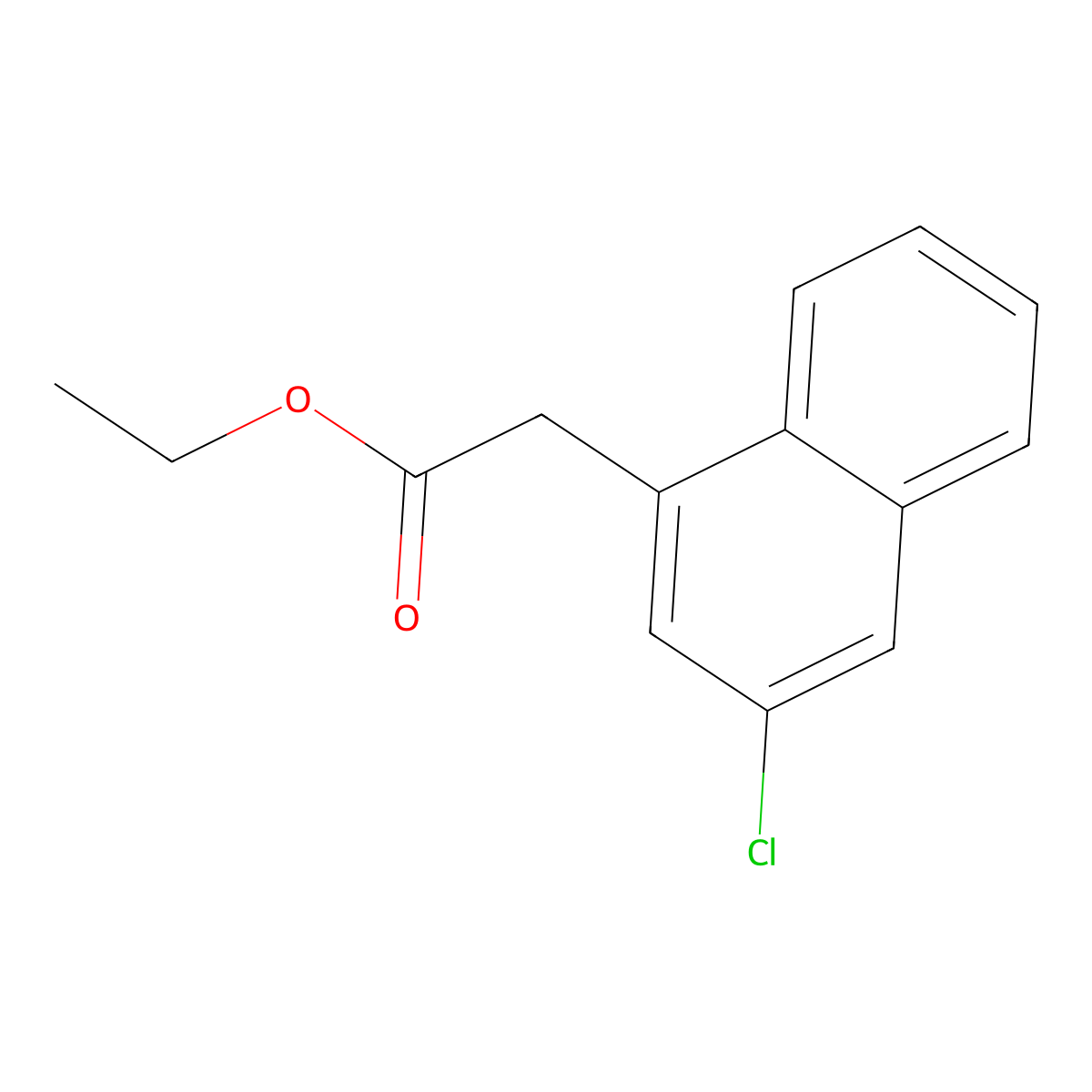 Ethyl 2-(3-chloronaphthalen-1-yl)acetate molecular structure, CAS 1261563-00-1