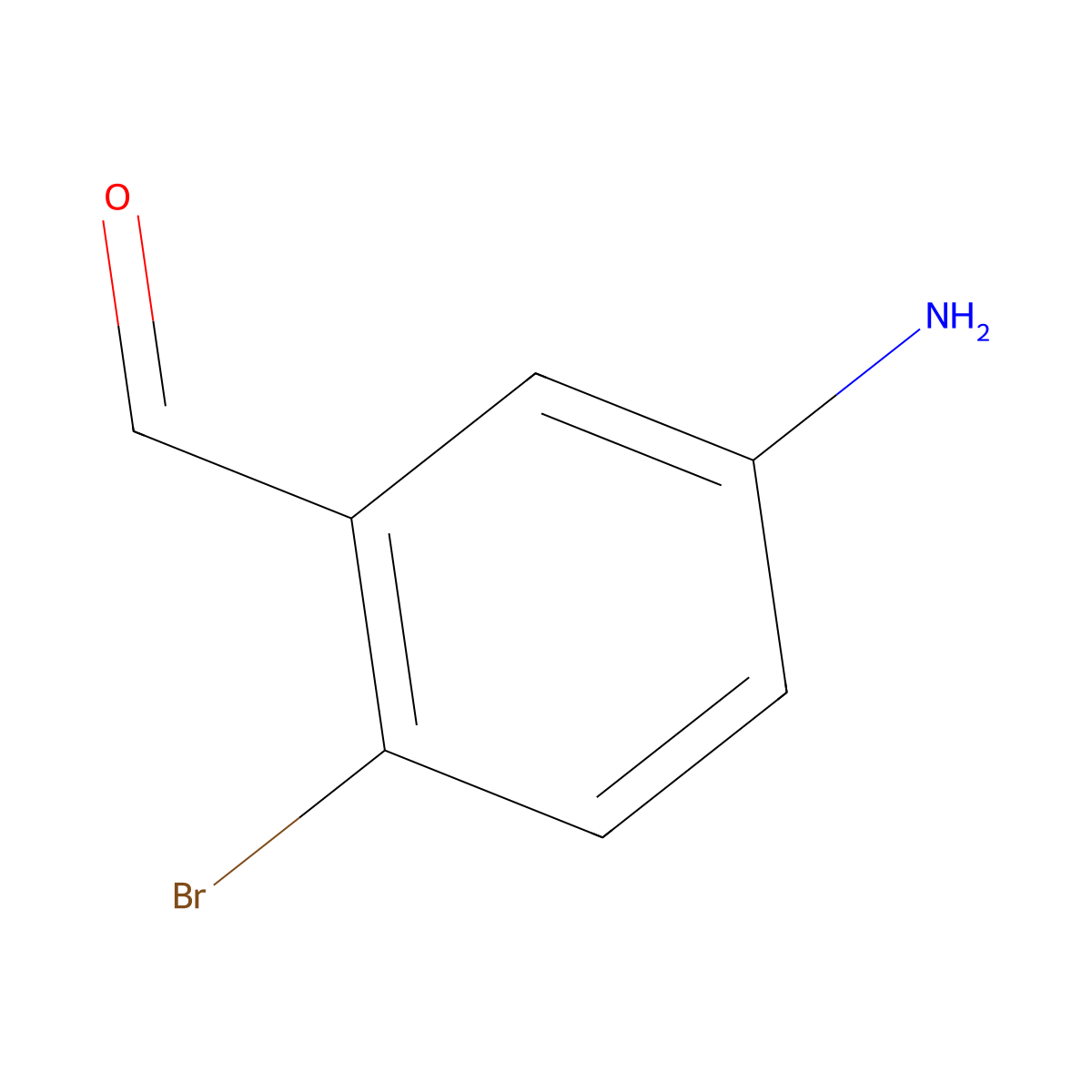 5-Amino-2-bromobenzaldehyde molecular structure, CAS 1261565-91-6