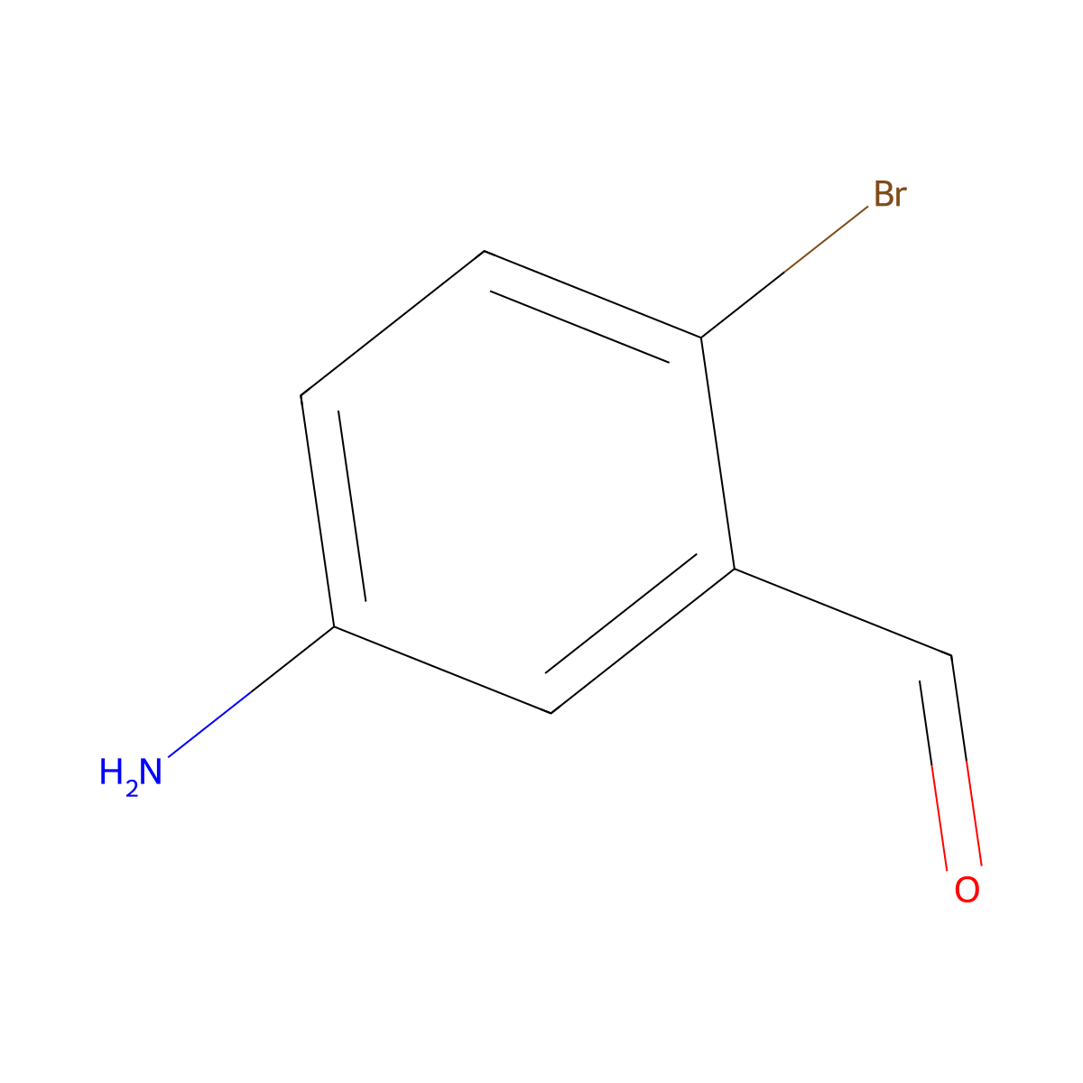 5-Amino-2-bromobenzaldehyde molecular structure, CAS 1261565-91-6
