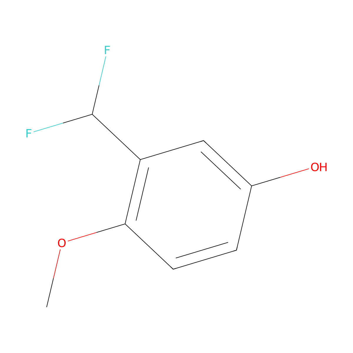 3-(Difluoromethyl)-4-methoxyphenol molecular structure, CAS 1261568-49-3