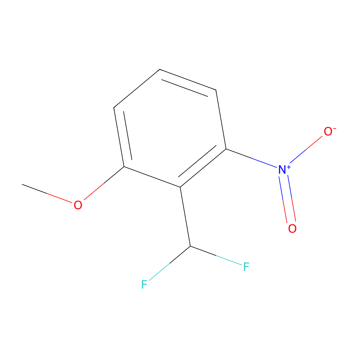 2-(Difluoromethyl)-3-nitroanisole molecular structure, CAS 1261568-96-0