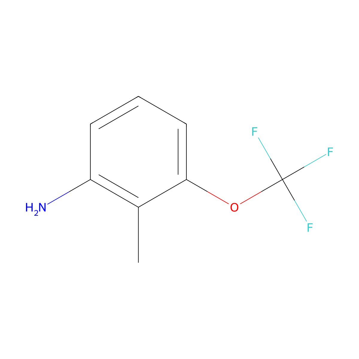2-Methyl-3-(trifluoromethoxy)aniline molecular structure, CAS 1261573-28-7