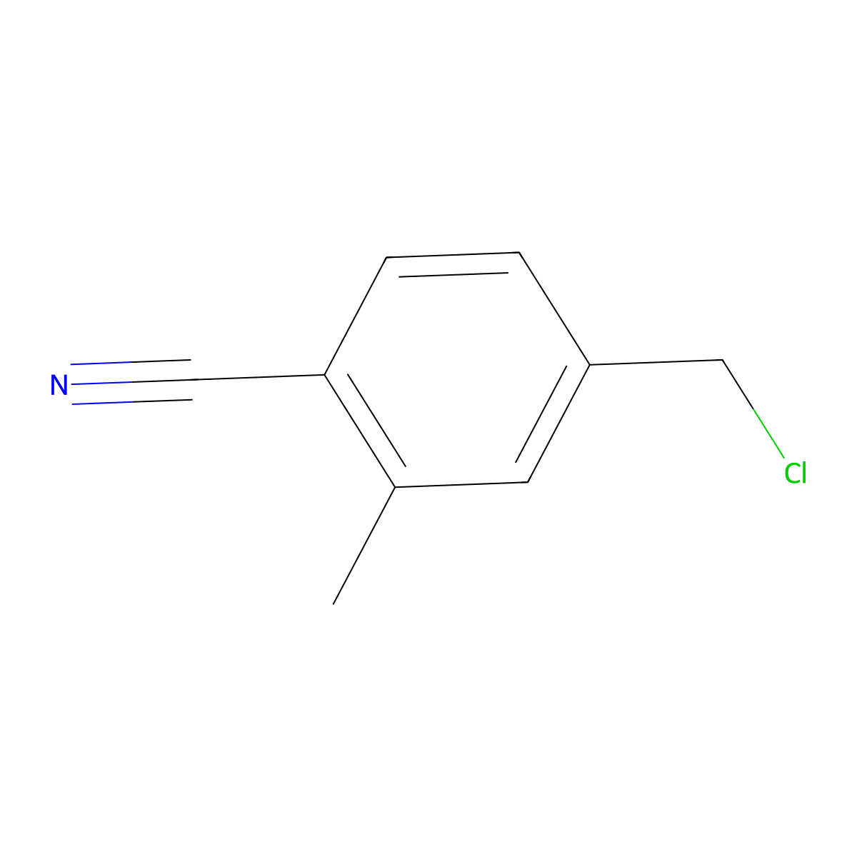 4-(Chloromethyl)-2-methylbenzonitrile molecular structure, CAS 1261573-70-9