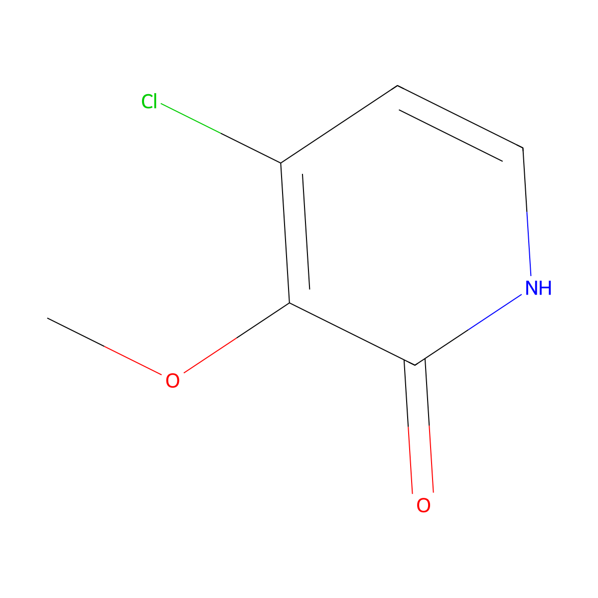 4-Chloro-3-methoxypyridin-2-ol molecular structure, CAS 1261576-73-1