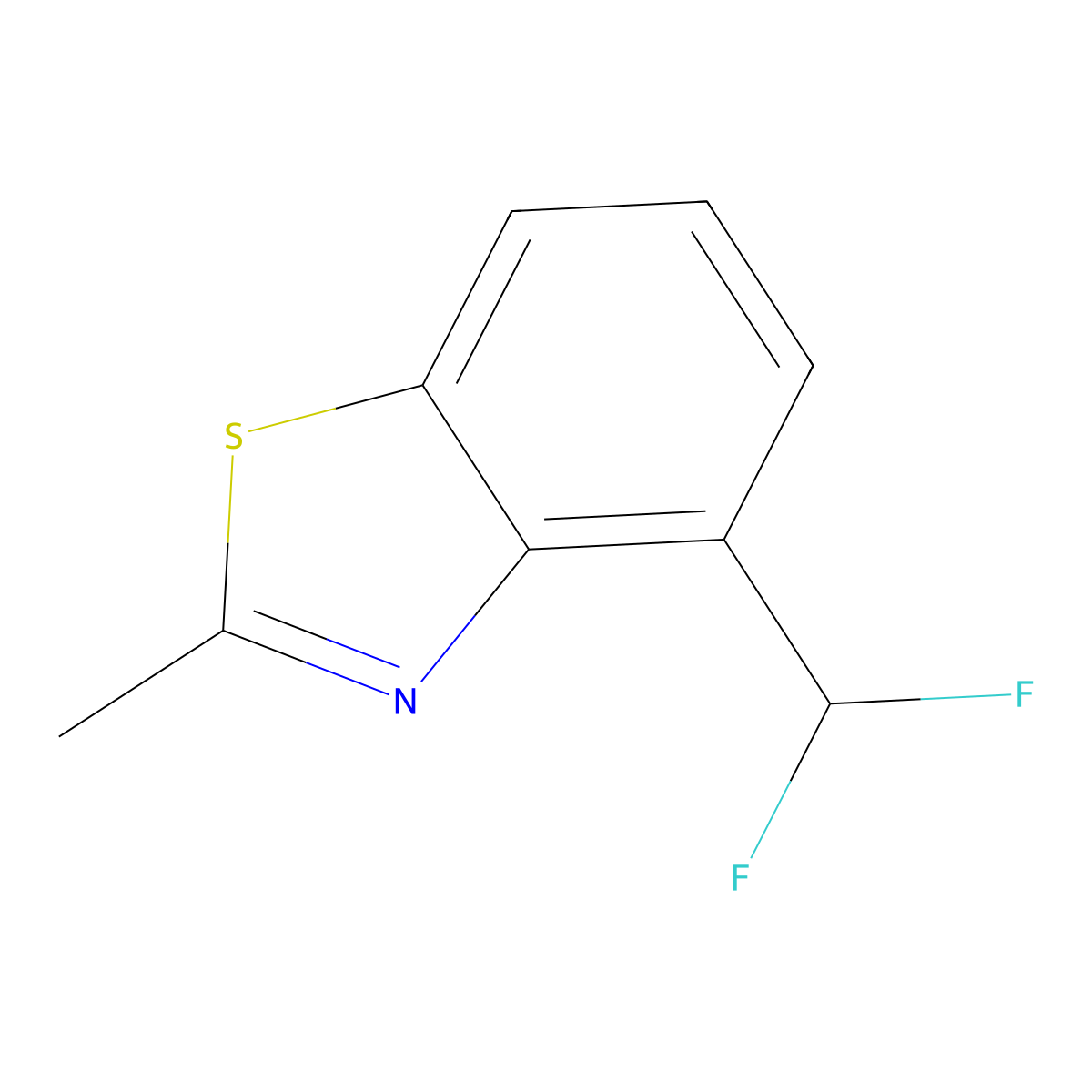 4-(Difluoromethyl)-2-methylbenzo[d]thiazole molecular structure, CAS 1261577-78-9