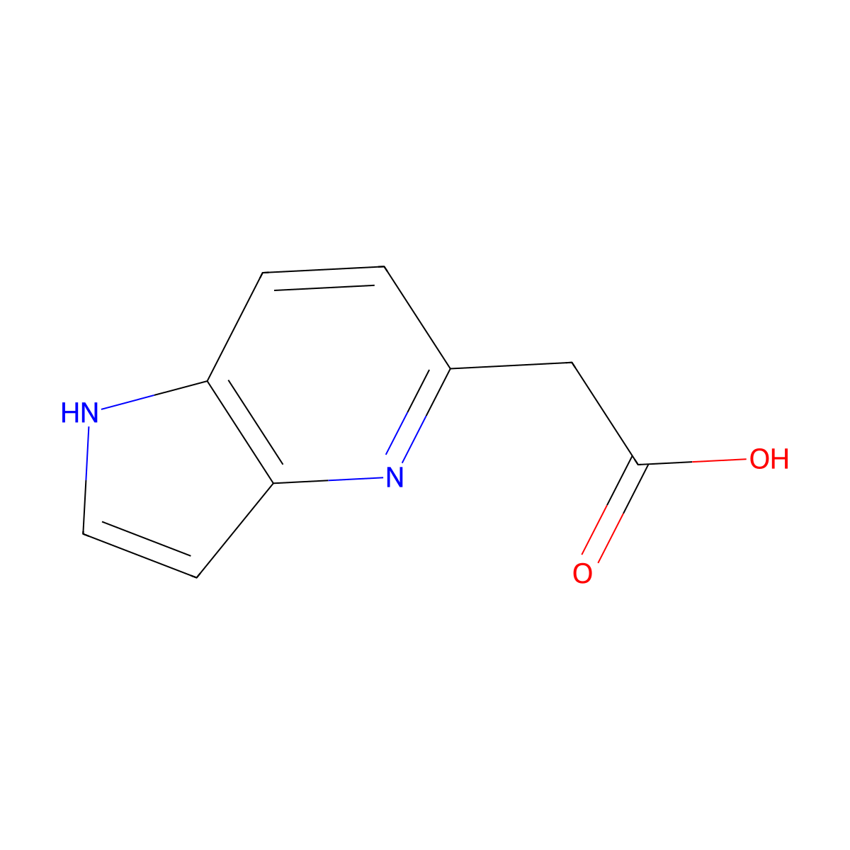 1h-Pyrrolo[3,2-b]pyridine-5-acetic acid molecular structure, CAS 1261578-71-5