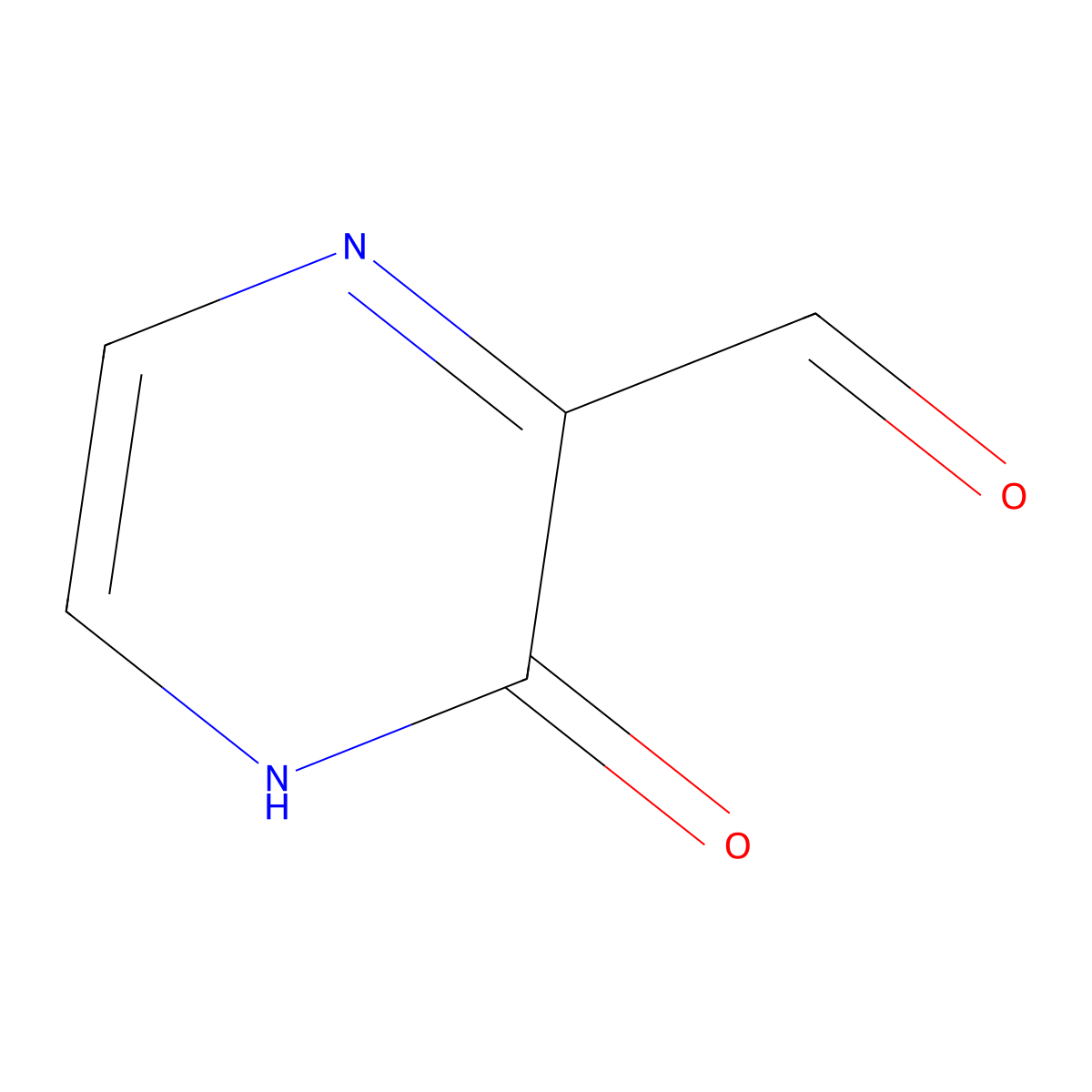 3-Oxo-3,4-dihydropyrazine-2-carbaldehyde molecular structure, CAS 1261578-86-2