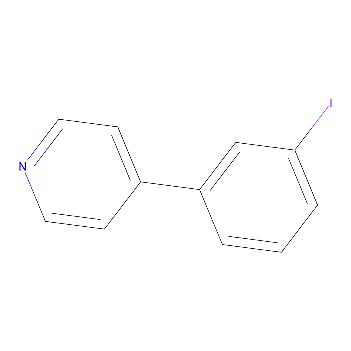 4-(3-Iodophenyl)pyridine molecular structure, CAS 1261579-06-9