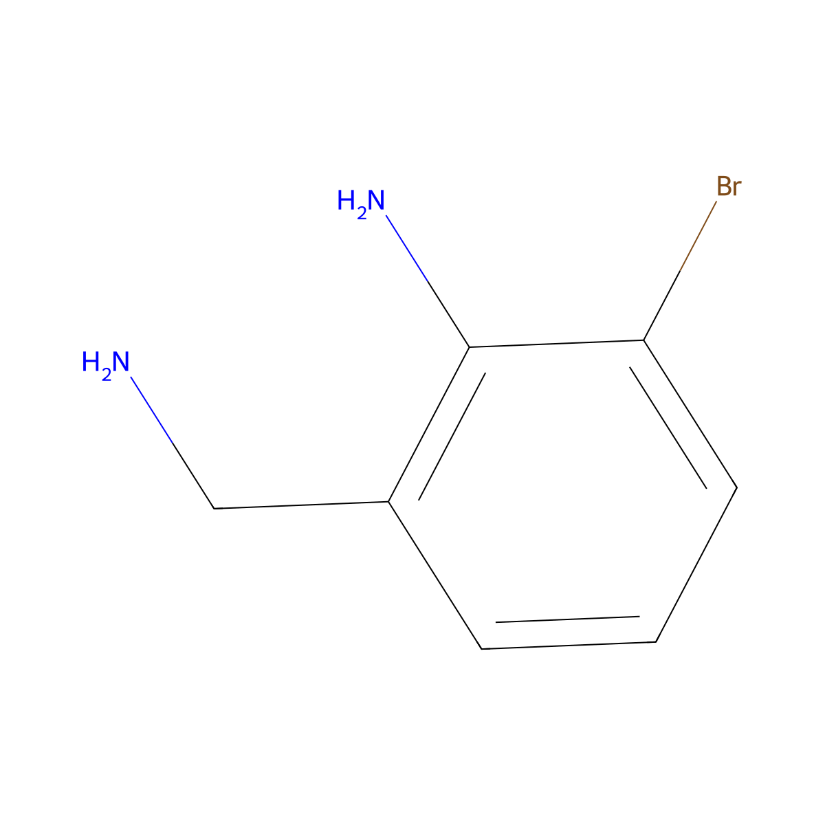 2-(Aminomethyl)-6-bromoaniline molecular structure, CAS 1261580-80-6