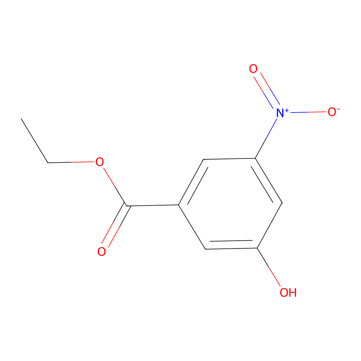 Ethyl 3-hydroxy-5-nitrobenzoate molecular structure, CAS 1261581-86-5
