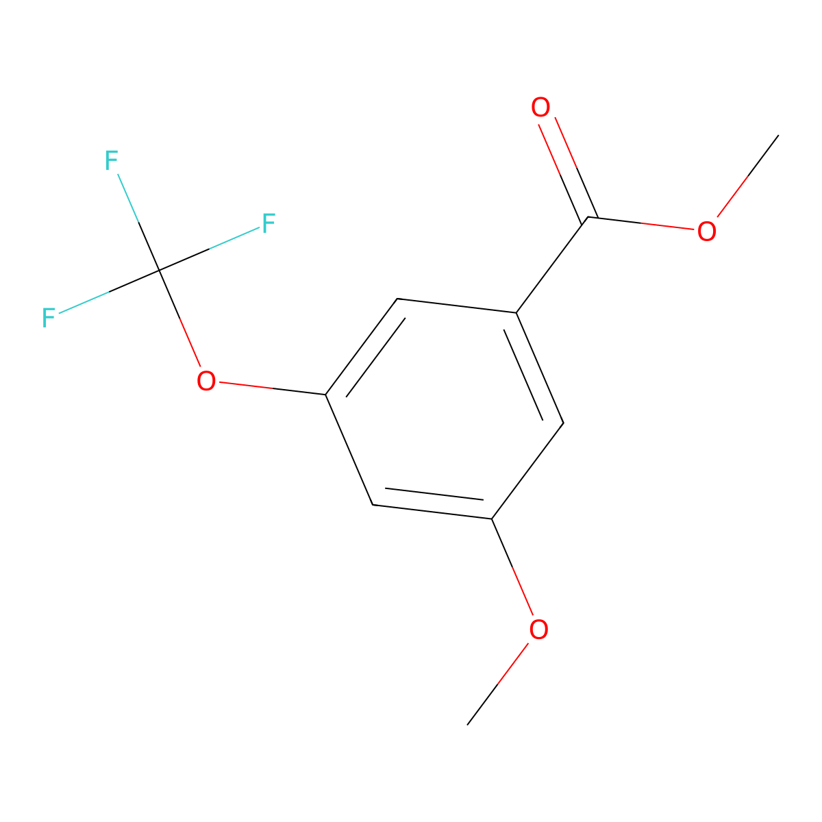 3-Methoxy-5-(trifluoromethoxy)benzoic acid methyl ester molecular structure, CAS 1261583-60-1