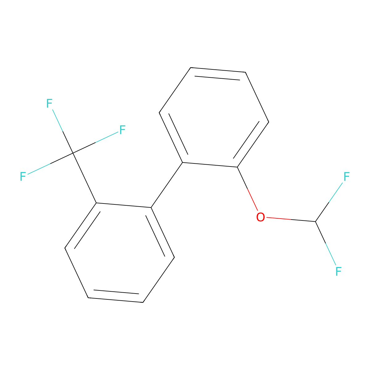 2'-(Difluoromethoxy)-2-(trifluoromethyl)biphenyl molecular structure, CAS 1261583-89-4