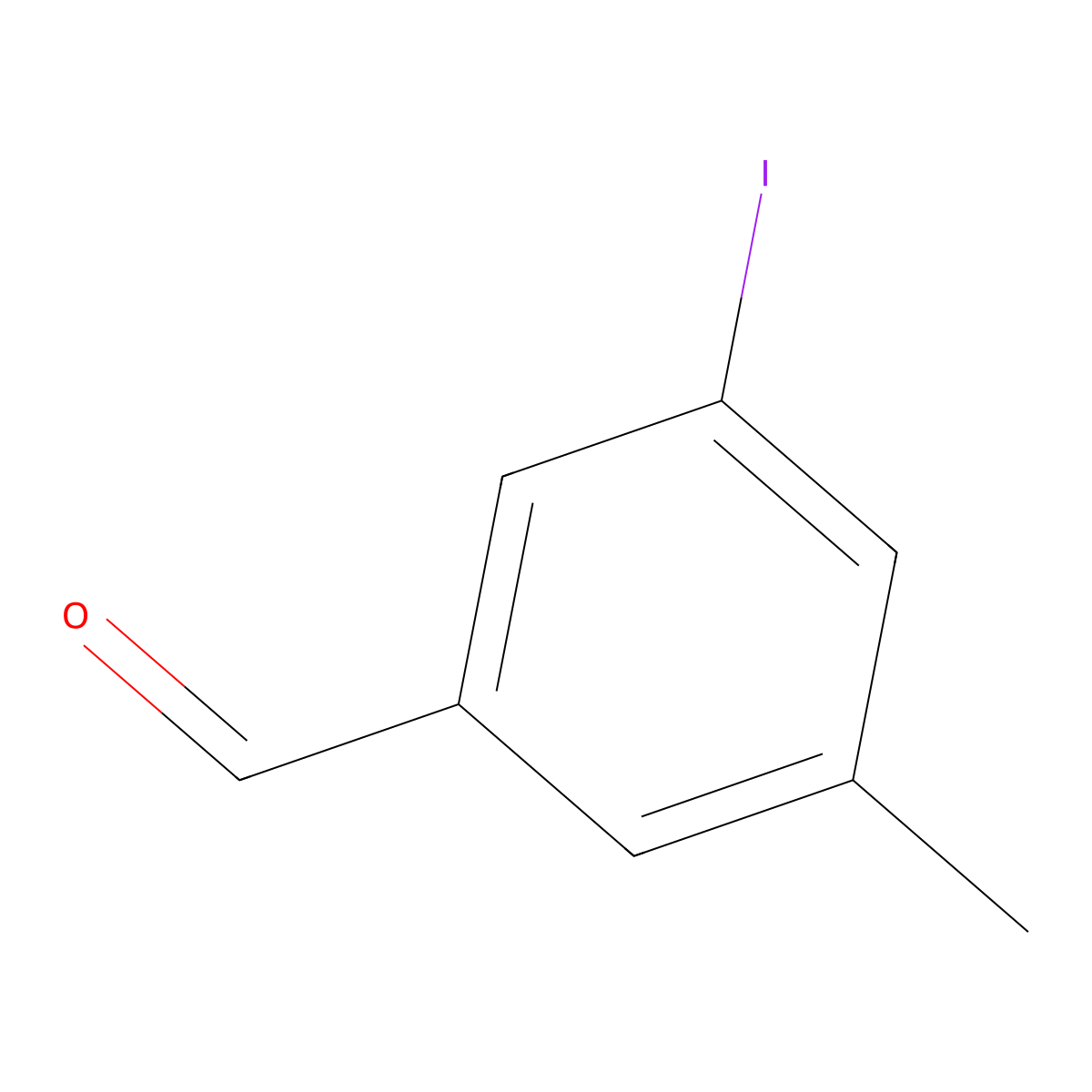 3-Iodo-5-methylbenzaldehyde molecular structure, CAS 1261585-04-9