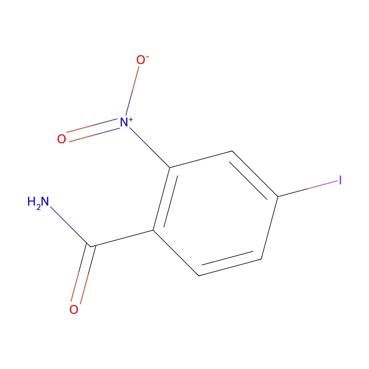 4-Iodo-2-nitrobenzamide molecular structure, CAS 1261585-43-6
