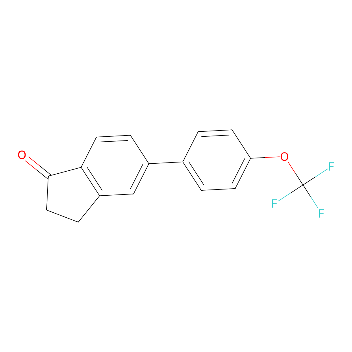 5-(4-(Trifluoromethoxy)phenyl)-1-indanone molecular structure, CAS 1261586-76-8
