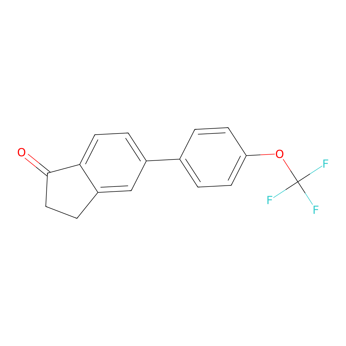 5-(4-(Trifluoromethoxy)phenyl)-1-indanone molecular structure, CAS 1261586-76-8