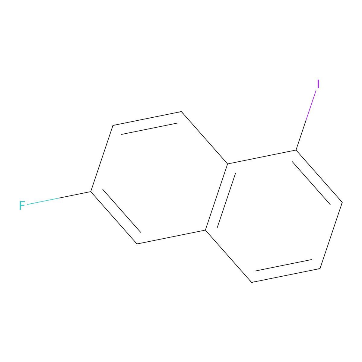 6-Fluoro-1-iodonaphthalene molecular structure, CAS 1261588-83-3