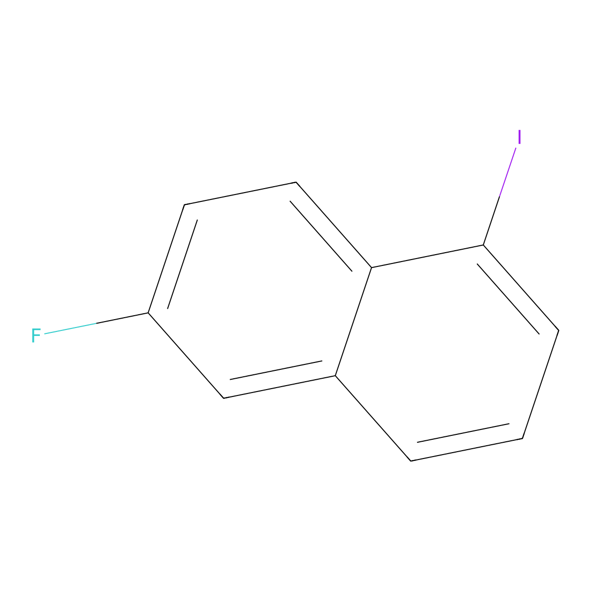 6-Fluoro-1-iodonaphthalene molecular structure, CAS 1261588-83-3