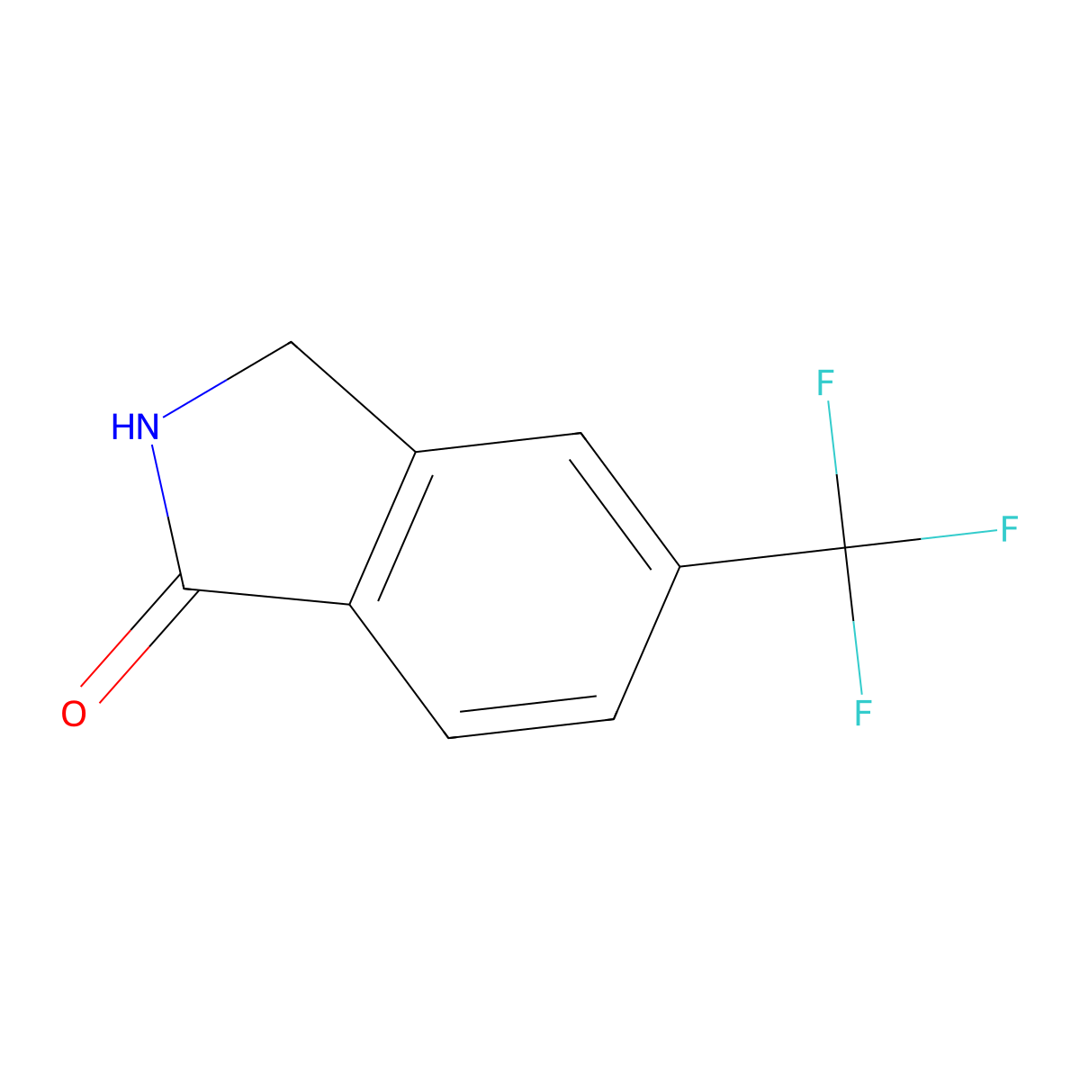 5-(trifluoromethyl)-2,3-dihydro-1H-isoindol-1-one molecular structure, CAS 1261590-26-4