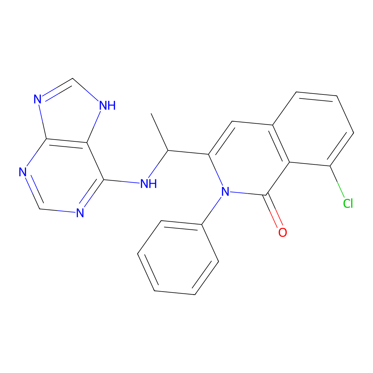Duvelisib R enantiomer molecular structure, CAS 1261590-48-0