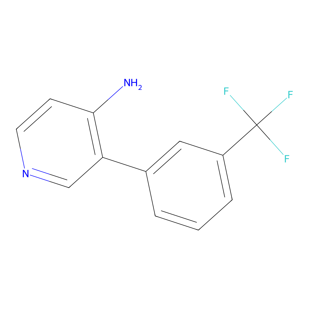 3-(3-(Trifluoromethyl)phenyl)pyridin-4-amine molecular structure, CAS 1261591-62-1