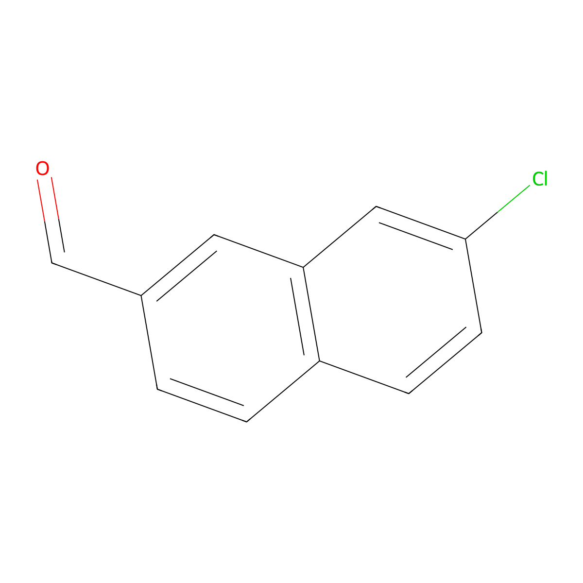 7-Chloro-2-naphthaldehyde molecular structure, CAS 1261591-98-3
