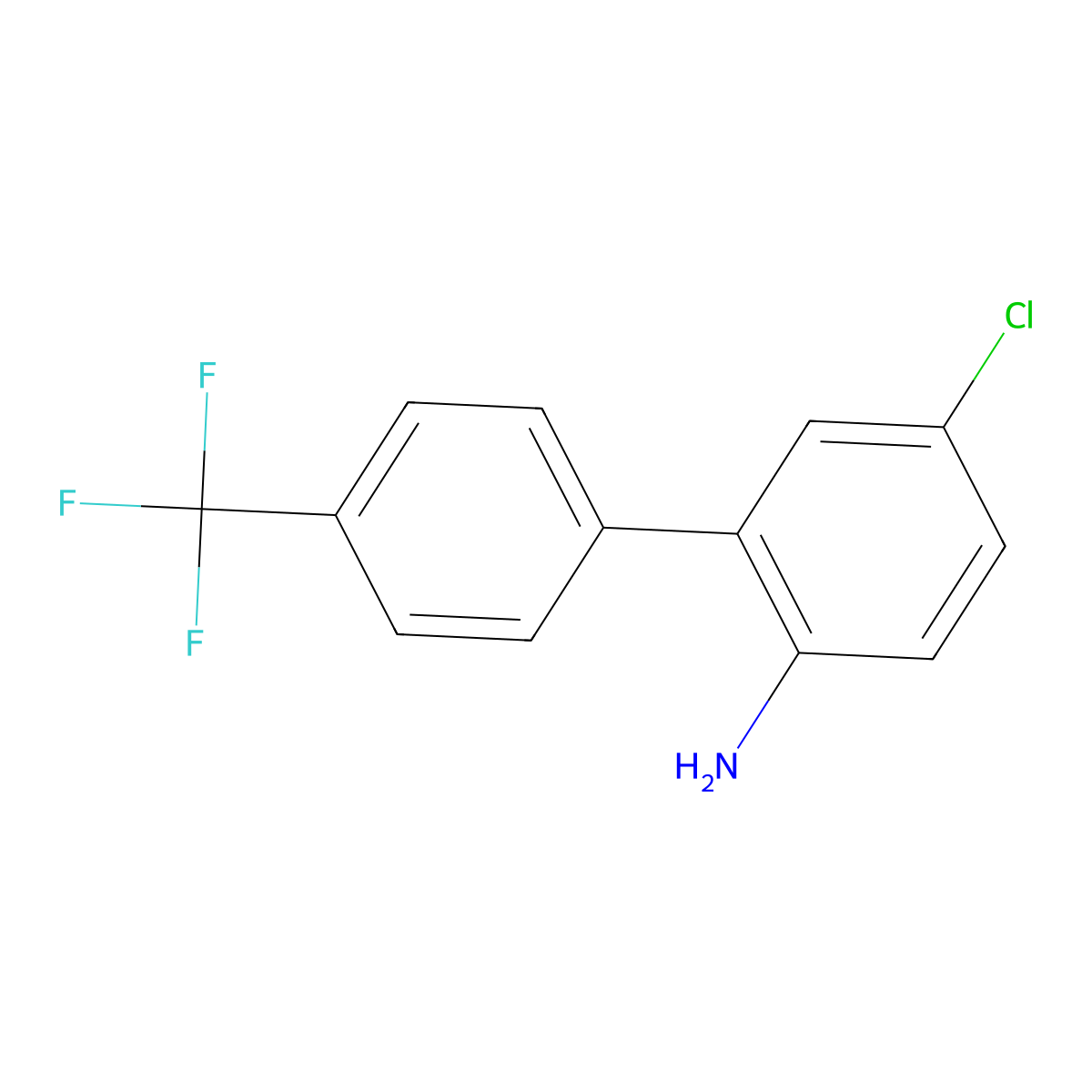 5-Chloro-4'-(trifluoromethyl)-[1,1'-biphenyl]-2-amine molecular structure, CAS 1261593-31-0