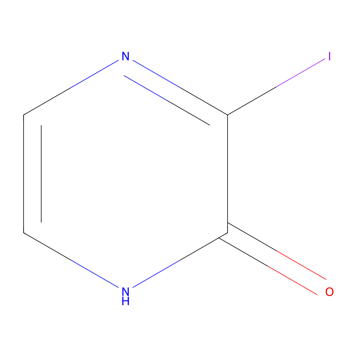 3-Iodopyrazin-2-ol molecular structure, CAS 1261594-59-5