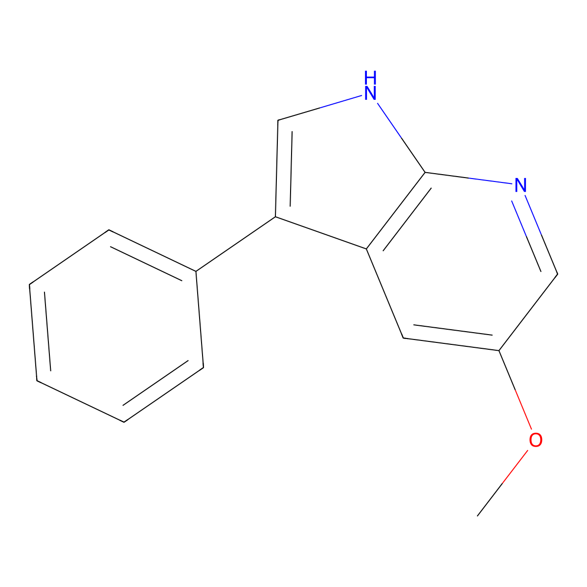 5-Methoxy-3-phenyl-7-azaindole molecular structure, CAS 1261594-85-7