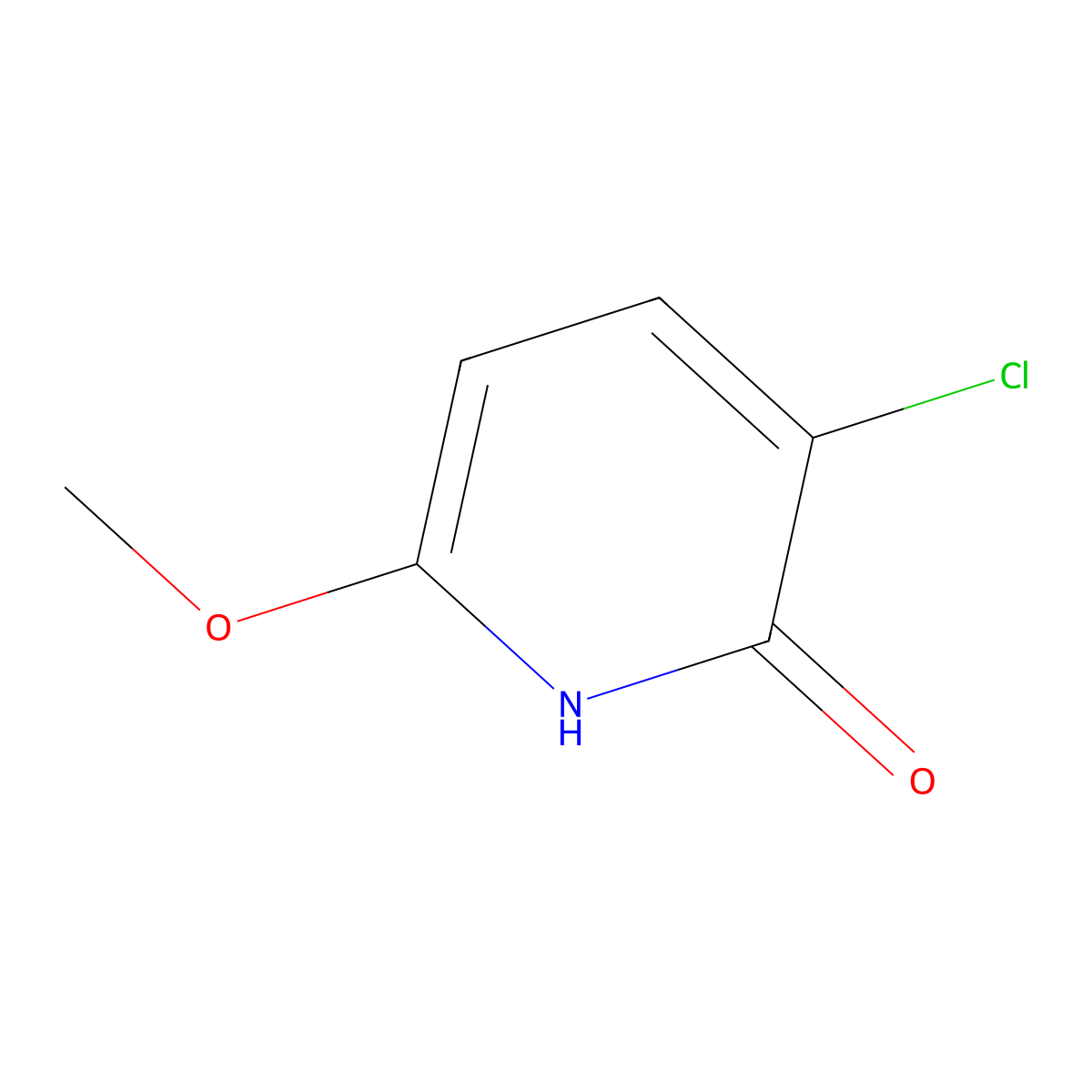 3-Chloro-6-methoxypyridin-2-OL molecular structure, CAS 1261598-78-0