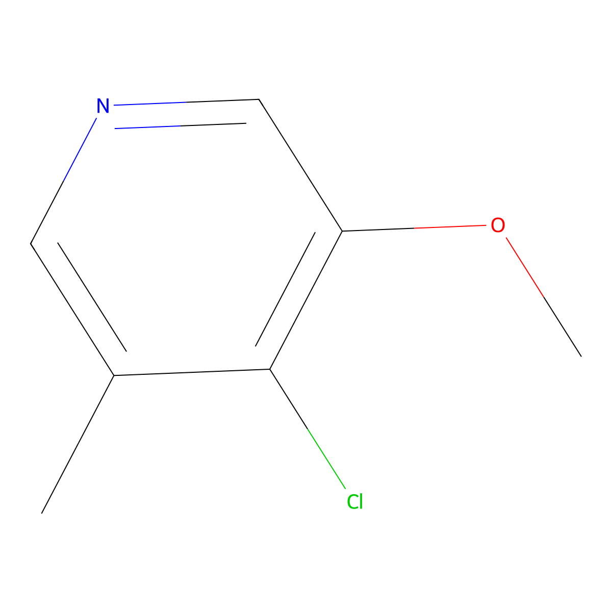 4-Chloro-3-methoxy-5-methylpyridine molecular structure, CAS 1261598-92-8