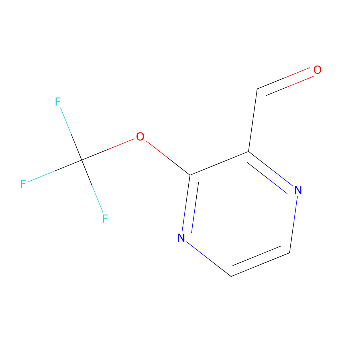 3-(Trifluoromethoxy)pyrazine-2-carbaldehyde molecular structure, CAS 1261599-53-4