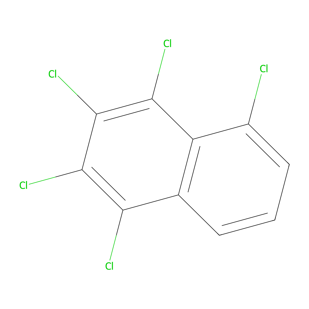 Pentachloronaphthalene molecular structure, CAS 12616-35-2