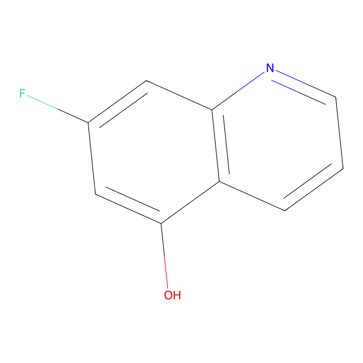 7-Fluoroquinolin-5-ol molecular structure, CAS 1261602-78-1